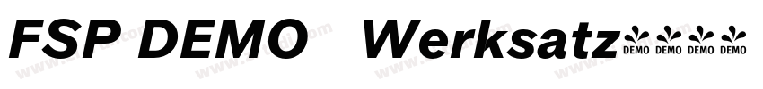 FSP DEMO   Werksatz字体转换